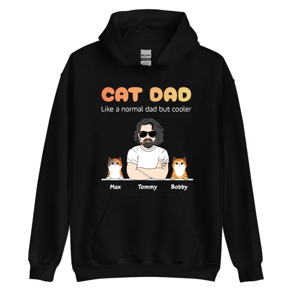 Cat dad hoodie hotsell