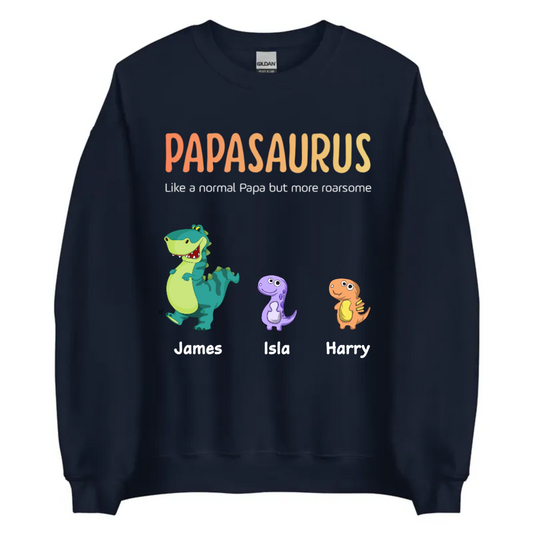 PersonalisedPapasaurusSweatshirt01