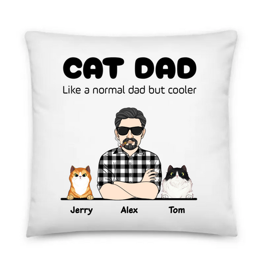 PersonalisedCatDadPillowGift01