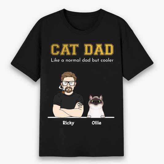 PersonalisedCatDadT shirt001