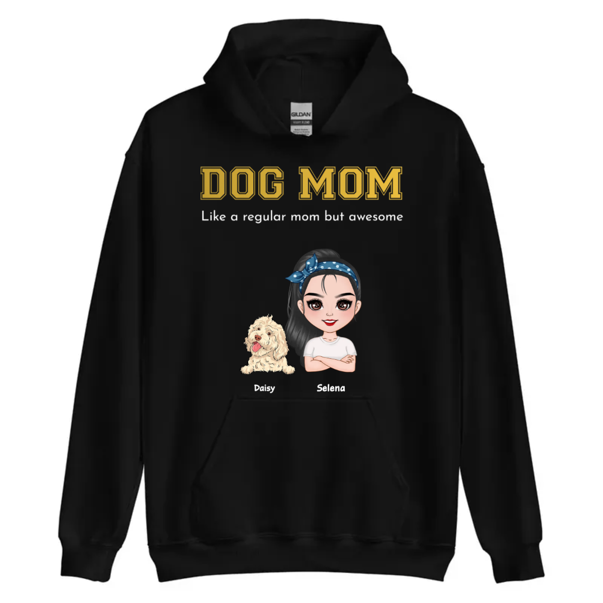 PersonalisedDogMomHoodie001